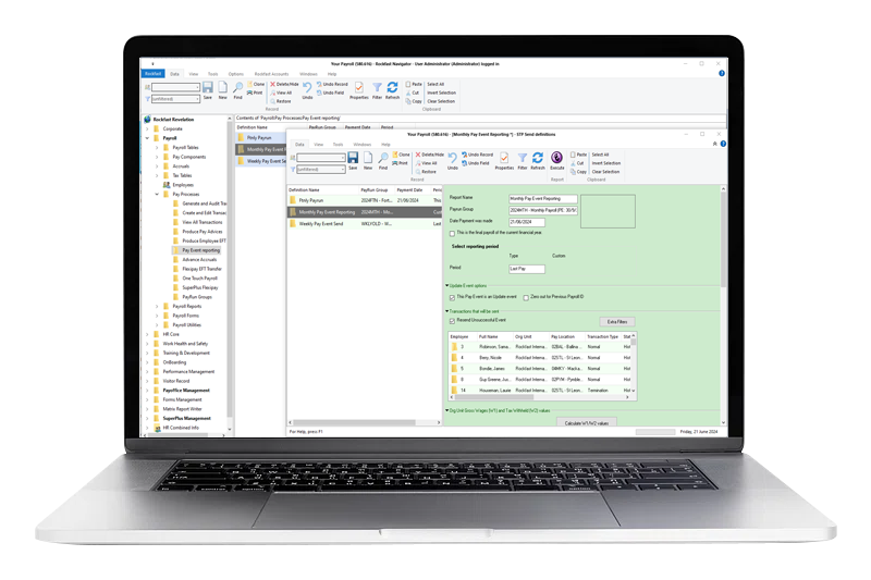 Cloud hosted payroll and outsourced payroll
