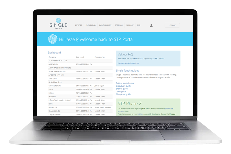 Single Touch Payroll software