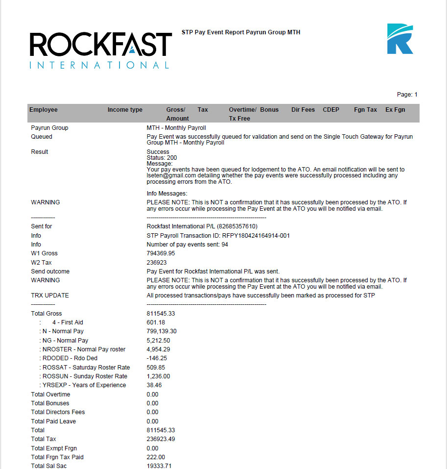 Powerful payroll reports