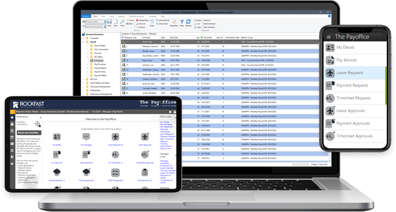 Rockfast Payroll and employee self-service payment requests